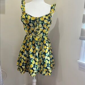 NWT Betsey Johnson Yellow Lemon Dress